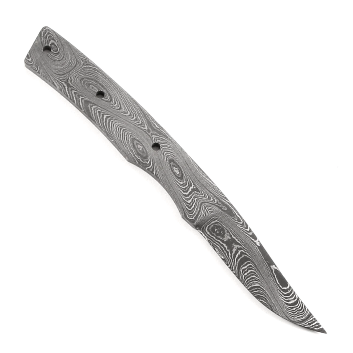 *Lady Finger Knife Kit - (USA Damascus) - DIY Blade Kit W/Mahogany Scales 4 *Lady Finger Knife Kit - (USA Damascus) - DIY Blade Kit W/Mahogany Scales - Image 2