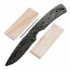 *Lynx Knife Kit - (USA Damascus) - DIY Blade Kit W/Canarywood Scales -Knife Kits Sales Shop AD0046BLP rsk canary 1 1500