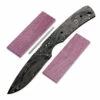 *Lynx Knife Kit - (USA Damascus) - DIY Blade Kit W/Purpleheart Scales -Knife Kits Sales Shop AD0046BLP rsk prphrt 1 1500