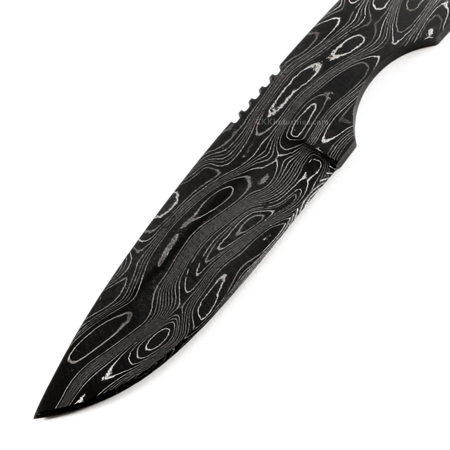 *Lynx Knife Kit - (USA Damascus) - DIY Blade Kit W/Curly Maple Scales 4 *Lynx Knife Kit - (USA Damascus) - DIY Blade Kit W/Curly Maple Scales - Image 2