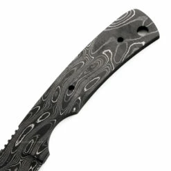 *Lynx Knife Kit - (USA Damascus) - DIY Blade Kit W/Purpleheart Scales -Knife Kits Sales Shop AD0046BL img3 1500 3