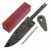 *Wolverine Knife Kit - (USA Damascus) - DIY Blade Kit W/Bloodwood Handle Block -Knife Kits Sales Shop AD0051BLGP bloodwd 1 1500