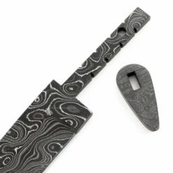 *Wolverine Knife Kit - (USA Damascus) - DIY Knife Kit - (Blade, Guard & Pinstock Only) -Knife Kits Sales Shop AD0051BL img3 1500 1