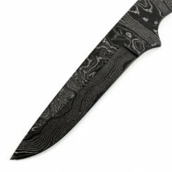 *Sierra Hunter Knife Kit - (USA Damascus) - DIY Blade Kit W/Walnut Scales -Knife Kits Sales Shop AD0053BL img2 1500 1