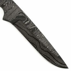 *Sierra Hunter Knife Kit - (USA Damascus) - DIY Blade Kit W/Curly Maple Scales -Knife Kits Sales Shop AD0053BL img5 1500 4