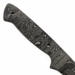 *Sierra Hunter Knife Kit - (USA Damascus) - DIY Blade Kit W/Walnut Scales -Knife Kits Sales Shop AD0053BL img6 1500 1