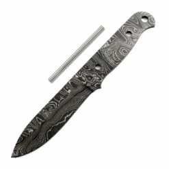 *Big Sky Knife Kit - (USA Damascus) - (Blade & Pinstock Only)