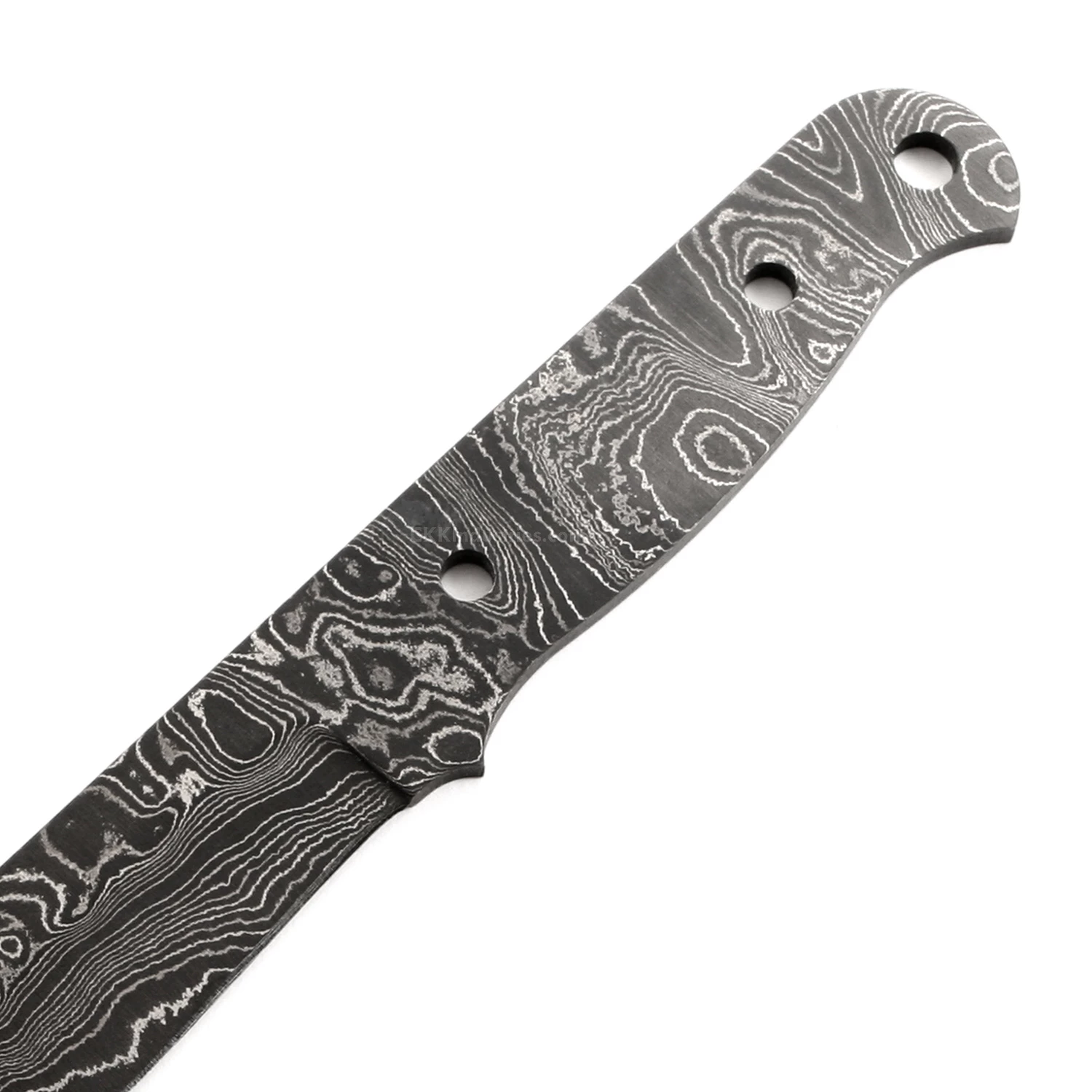 *Big Sky Knife Kit - (USA Damascus) - DIY Blade Kit W/Purpleheart Scales 5 *Big Sky Knife Kit - (USA Damascus) - DIY Blade Kit W/Purpleheart Scales - Image 3