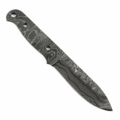 *Big Sky Knife Kit - (USA Damascus) - DIY Blade Kit W/Bubinga Scales -Knife Kits Sales Shop AD0054BL img4 1500 5