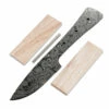 *Virginia Skinner Knife Kit - (USA Damascus) - DIY Blade Kit W/Canarywood Scales -Knife Kits Sales Shop AD0055BLP rsk canary 1 1500