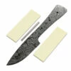 *Virginia Skinner Knife Kit - (USA Damascus) - DIY Blade Kit W/Yellowheart Scales -Knife Kits Sales Shop AD0055BLP rsk ylwhrt 1 1500
