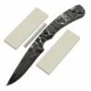 *Hornet Knife Kit - (USA Damascus) - DIY Blade Kit W/Curly Maple Scales 1 *Hornet Knife Kit - (USA Damascus) - DIY Blade Kit W/Curly Maple Scales -Knife Kits Sales Shop AD0056BLP rsk crlympl 1 1500
