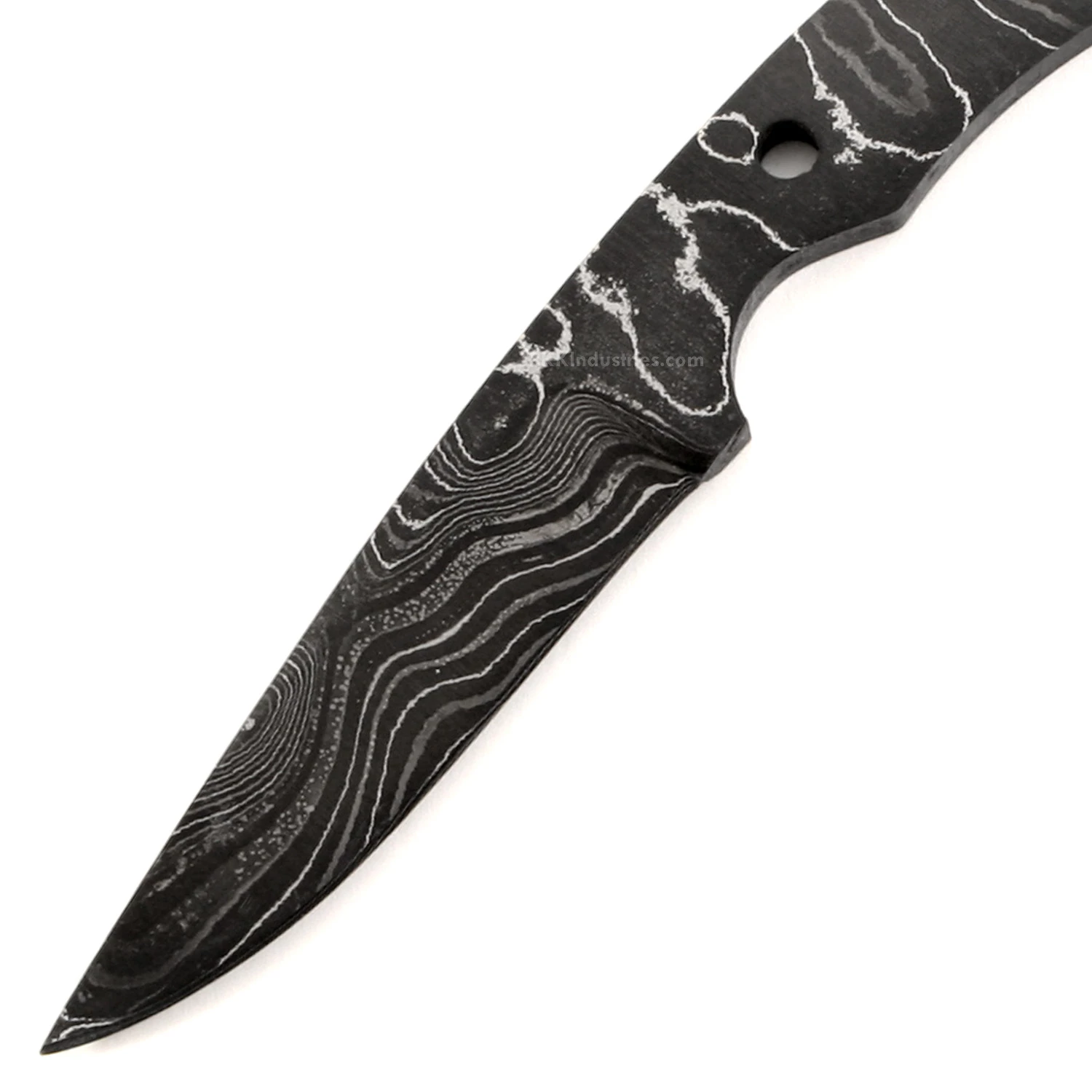 *Hornet Knife Kit - (USA Damascus) - DIY Blade Kit W/Mahogany Scales 4 *Hornet Knife Kit - (USA Damascus) - DIY Blade Kit W/Mahogany Scales - Image 2