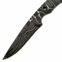 *Hornet Knife Kit - (USA Damascus) - DIY Blade Kit W/Walnut Scales -Knife Kits Sales Shop AD0056BL img2 1500 7