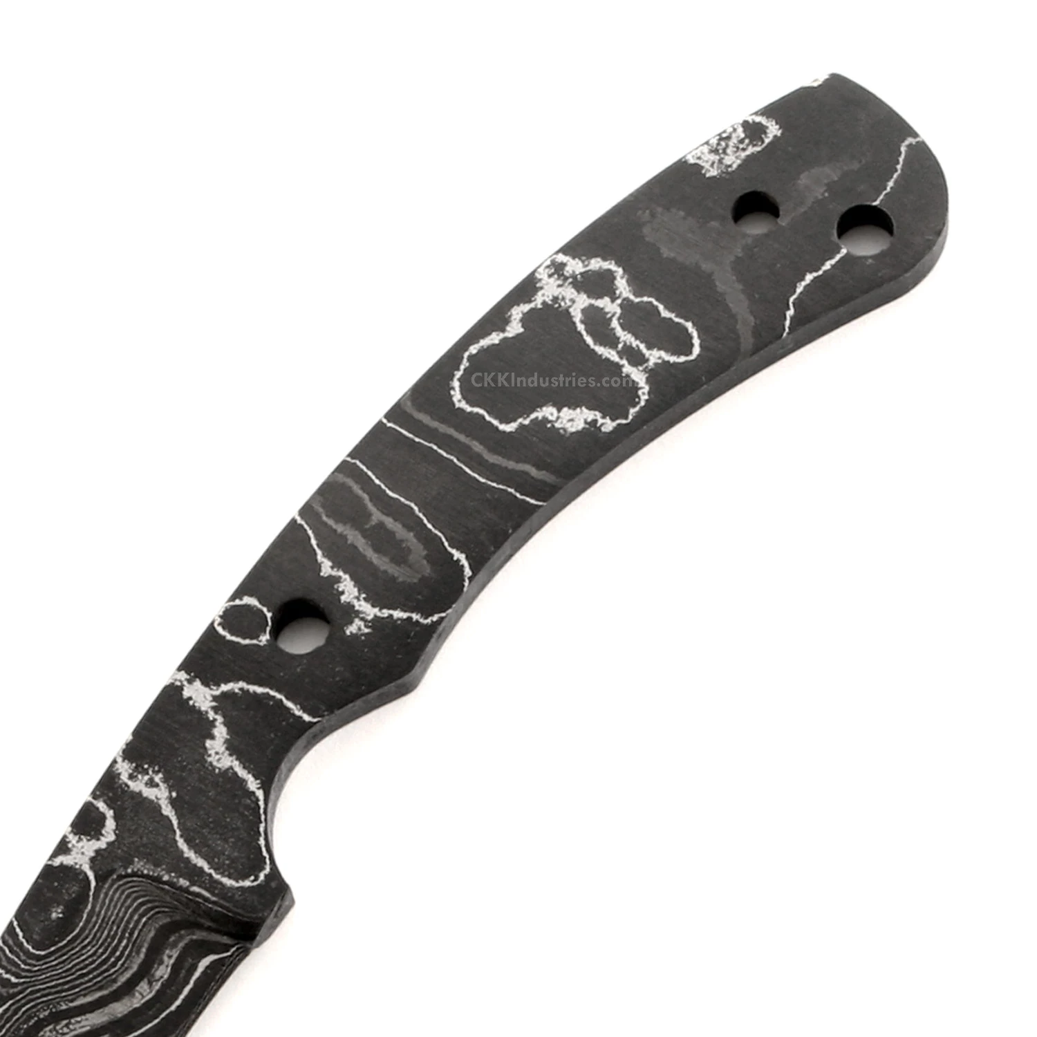 *Hornet Knife Kit - (USA Damascus) - DIY Blade Kit W/Mahogany Scales 5 *Hornet Knife Kit - (USA Damascus) - DIY Blade Kit W/Mahogany Scales - Image 3