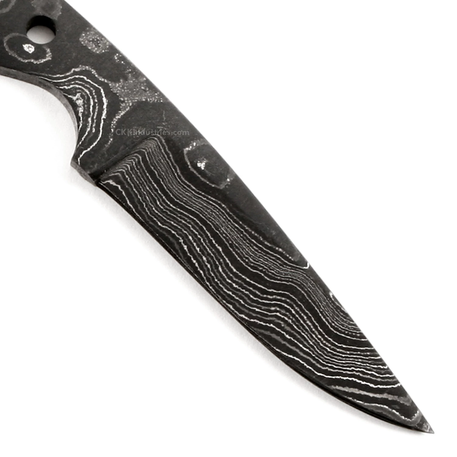 *Hornet Knife Kit - (USA Damascus) - DIY Blade Kit W/Mahogany Scales 7 *Hornet Knife Kit - (USA Damascus) - DIY Blade Kit W/Mahogany Scales - Image 5