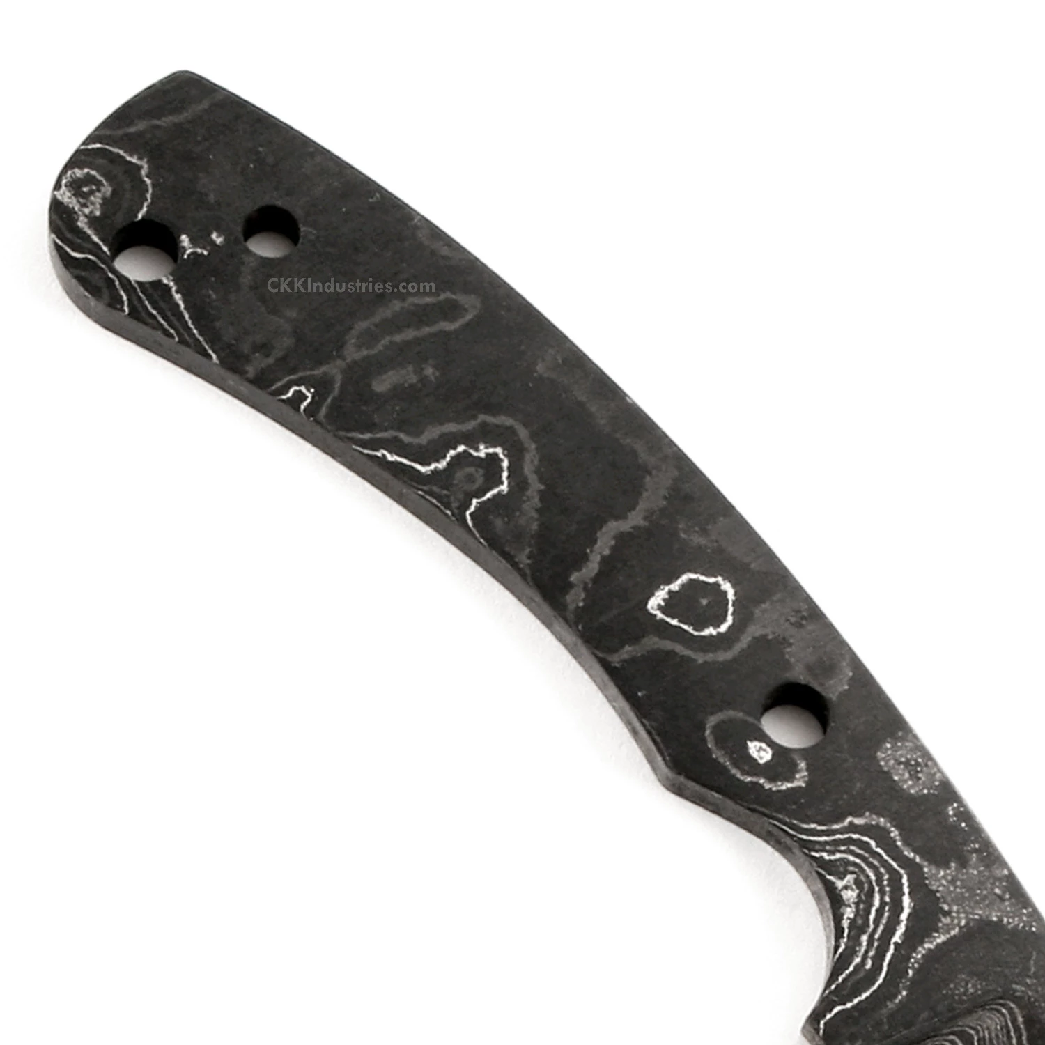 *Hornet Knife Kit - (USA Damascus) - DIY Blade Kit W/Mahogany Scales 8 *Hornet Knife Kit - (USA Damascus) - DIY Blade Kit W/Mahogany Scales - Image 6