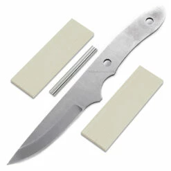 *Little Viper Knife Kit - (High Carbon) - DIY Blade Kit W/Curly Maple Scales