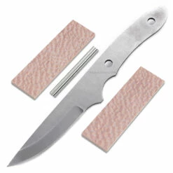 *Little Viper Knife Kit - (High Carbon) - DIY Blade Kit W/Lacewood Scales