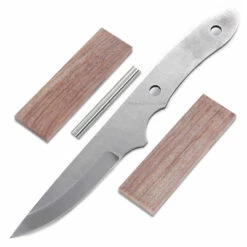 *Little Viper Knife Kit - (High Carbon) - DIY Blade Kit W/Walnut Scales