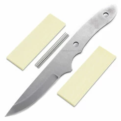 *Little Viper Knife Kit - (High Carbon) - DIY Blade Kit W/Yellowheart Scales