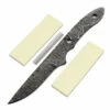 *Little Viper Knife Kit - (USA Damascus) - DIY Blade Kit W/Yellowheart Scales