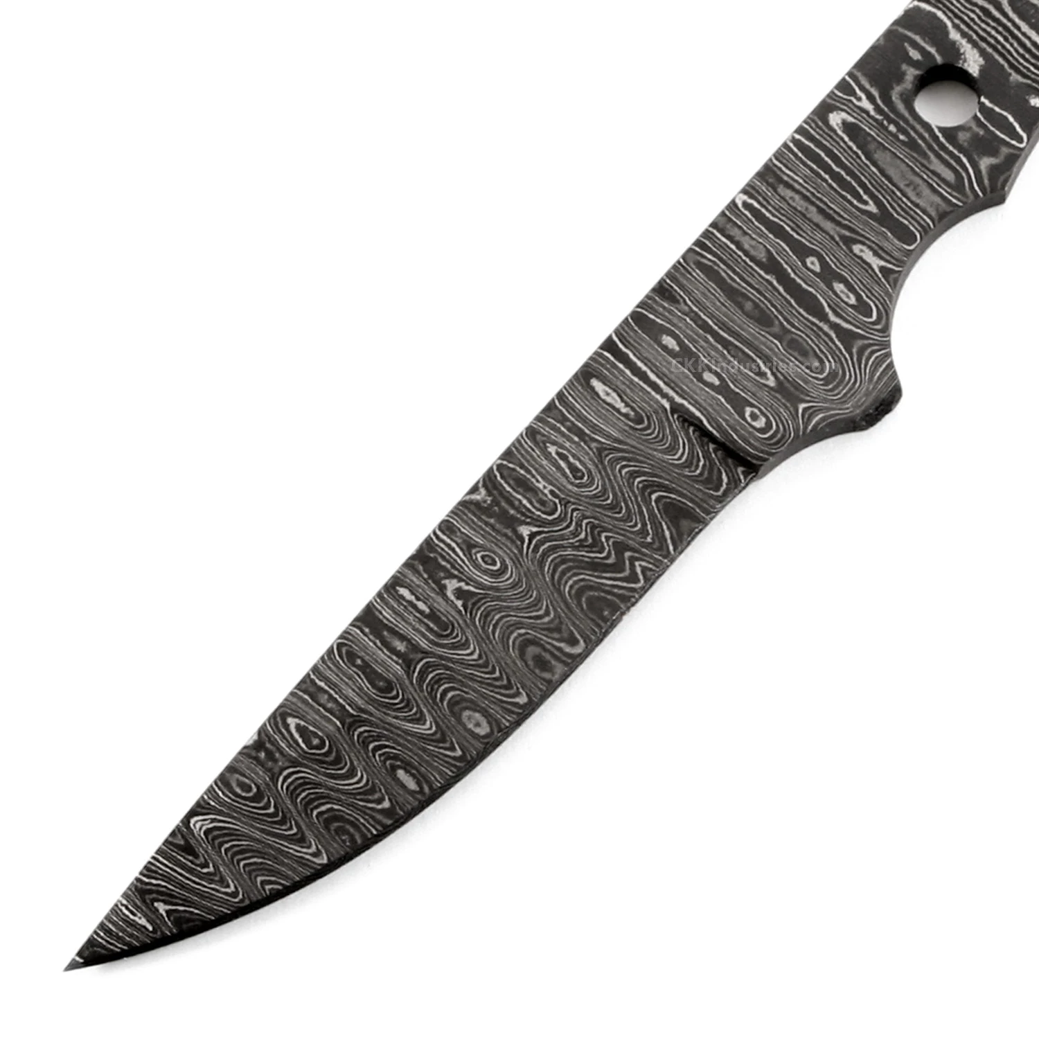 *Little Viper Knife Kit - (USA Damascus) - DIY Blade Kit W/Curly Maple Scales 4 *Little Viper Knife Kit - (USA Damascus) - DIY Blade Kit W/Curly Maple Scales - Image 2
