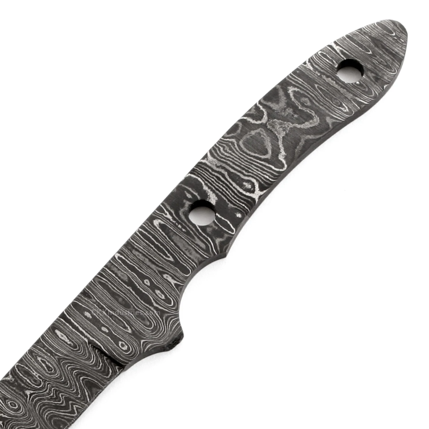 *Little Viper Knife Kit - (USA Damascus) - DIY Blade Kit W/Curly Maple Scales 5 *Little Viper Knife Kit - (USA Damascus) - DIY Blade Kit W/Curly Maple Scales - Image 3