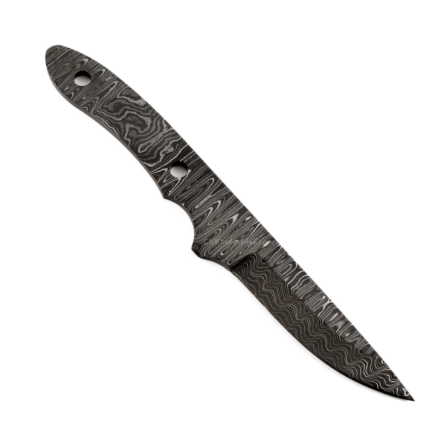 *Little Viper Knife Kit - (USA Damascus) - DIY Blade Kit W/Curly Maple Scales 6 *Little Viper Knife Kit - (USA Damascus) - DIY Blade Kit W/Curly Maple Scales - Image 4