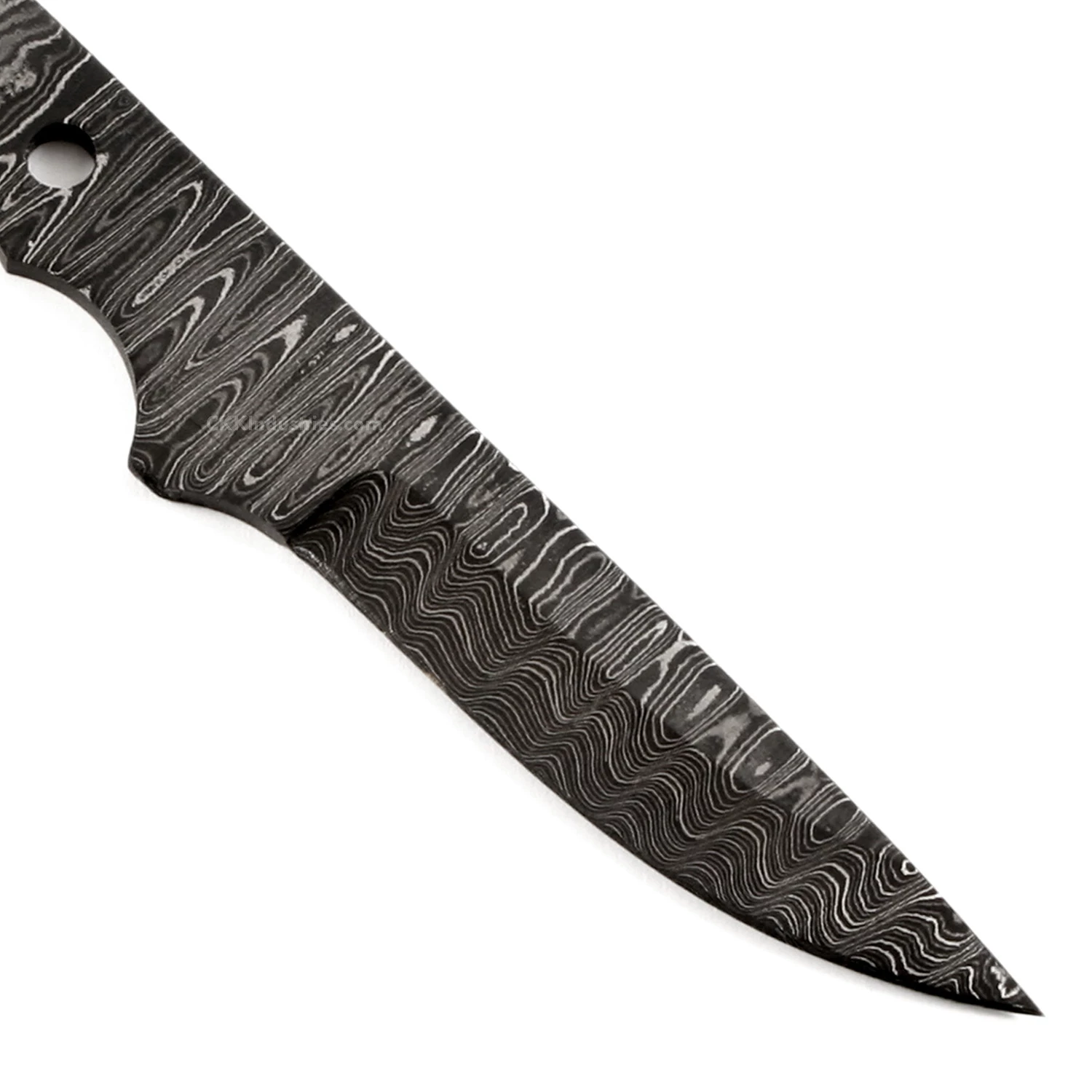 *Little Viper Knife Kit - (USA Damascus) - DIY Blade Kit W/Curly Maple Scales 7 *Little Viper Knife Kit - (USA Damascus) - DIY Blade Kit W/Curly Maple Scales - Image 5