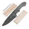 *Duster Knife Kit - (USA Damascus) - DIY Blade Kit W/Canarywood Scales -Knife Kits Sales Shop AD0058BLP rsk canary 1 1500