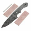 *Duster Knife Kit - (USA Damascus) - DIY Blade Kit W/Lacewood Scales 2 *Duster Knife Kit - (USA Damascus) - DIY Blade Kit W/Lacewood Scales -Knife Kits Sales Shop AD0058BLP rsk lacewd 1 1500