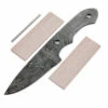 *Duster Knife Kit - (USA Damascus) - DIY Blade Kit W/Mahogany Scales -Knife Kits Sales Shop AD0058BLP rsk mahog 1 1500
