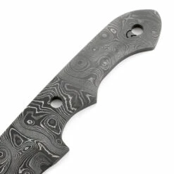 *Duster Knife Kit - (USA Damascus) - DIY Blade Kit W/Walnut Scales -Knife Kits Sales Shop AD0058BL img3 1500 1