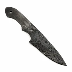 *Duster Knife Kit - (USA Damascus) - DIY Blade Kit W/Mahogany Scales -Knife Kits Sales Shop AD0058BL img4 1500 8