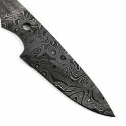 *Duster Knife Kit - (USA Damascus) - DIY Blade Kit W/Mahogany Scales -Knife Kits Sales Shop AD0058BL img5 1500 8