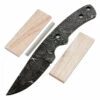 *Traveler Knife Kit - (USA Damascus) - DIY Blade Kit W/Canarywood Scales -Knife Kits Sales Shop AD0060BLP rsk canary 1 1500