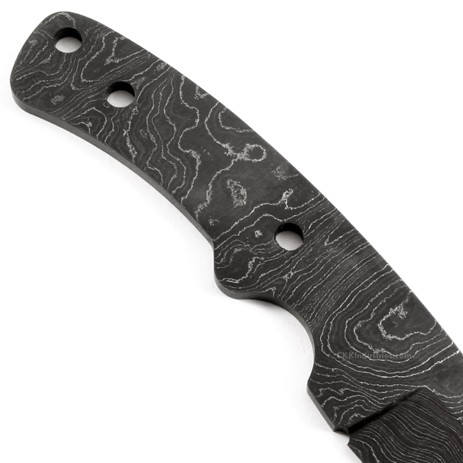 *Traveler Knife Kit - (USA Damascus) - DIY Blade Kit W/Lacewood Scales 8 *Traveler Knife Kit - (USA Damascus) - DIY Blade Kit W/Lacewood Scales - Image 6