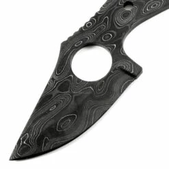 *Ringeye Skinner - (USA Damascus) - DIY Knife Kit - (Blade Blank & Pinstock Only) -Knife Kits Sales Shop AD0061BL img2 1500 4