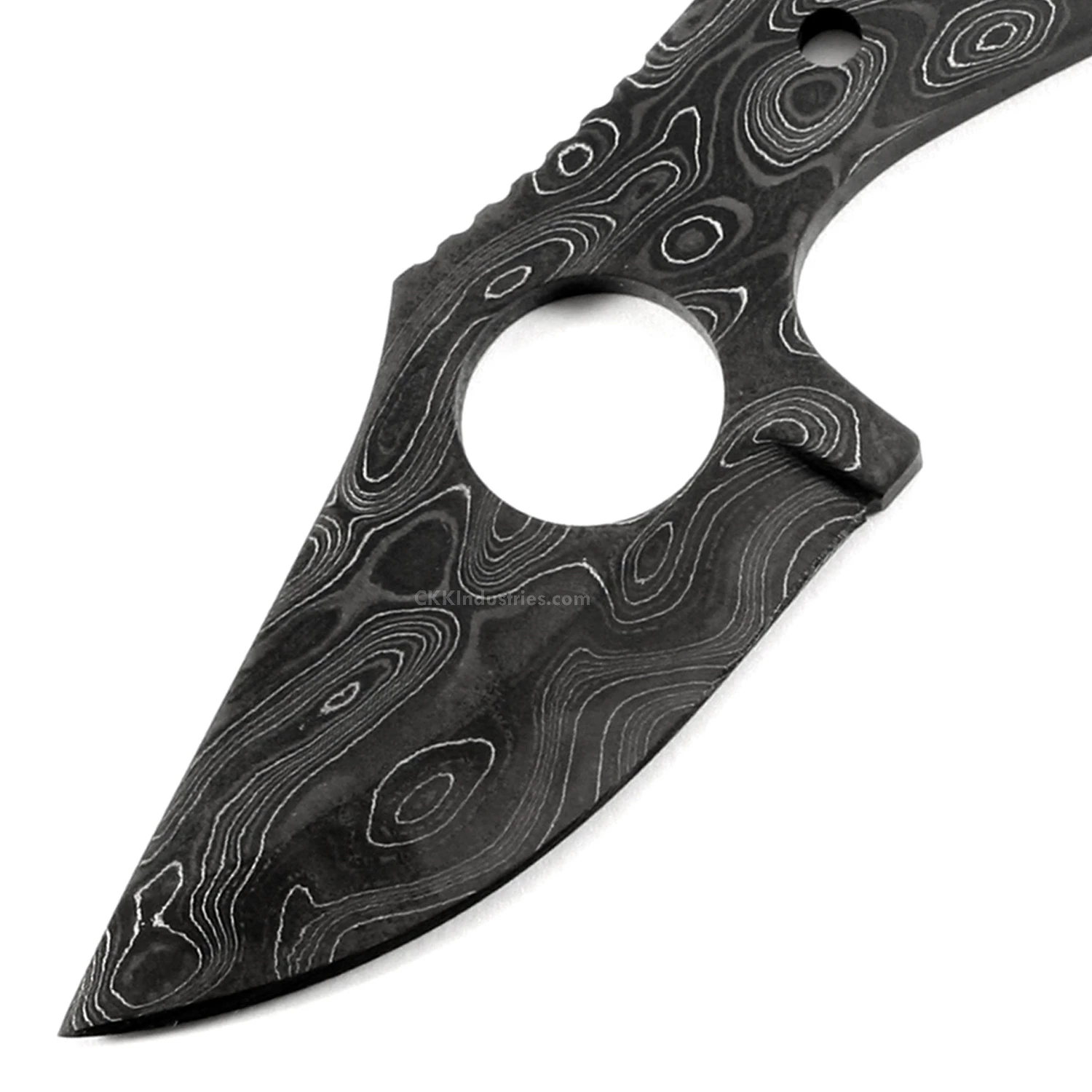 *Ringeye Skinner - (USA Damascus) - DIY Blade Kit W/Lacewood Scales 4 *Ringeye Skinner - (USA Damascus) - DIY Blade Kit W/Lacewood Scales - Image 2