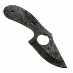 *Ringeye Skinner - (USA Damascus) - DIY Blade Kit W/Purpleheart Scales -Knife Kits Sales Shop AD0061BL img4 1500 6