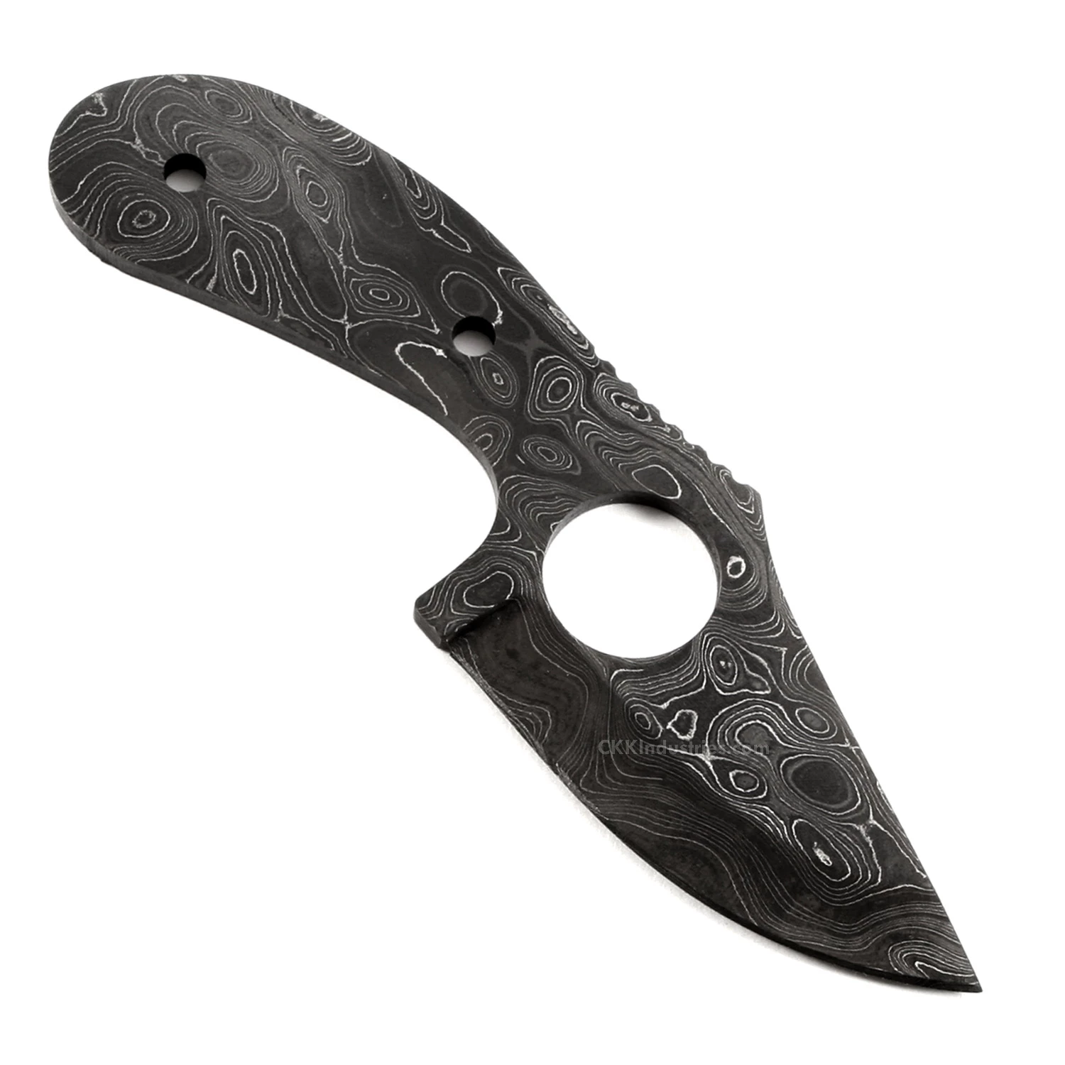 *Ringeye Skinner - (USA Damascus) - DIY Blade Kit W/Lacewood Scales 6 *Ringeye Skinner - (USA Damascus) - DIY Blade Kit W/Lacewood Scales - Image 4