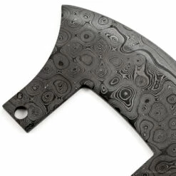 *Ulu Axe Kit - (USA Damascus) - Blade Blank -Knife Kits Sales Shop AD0062BL img6 1500