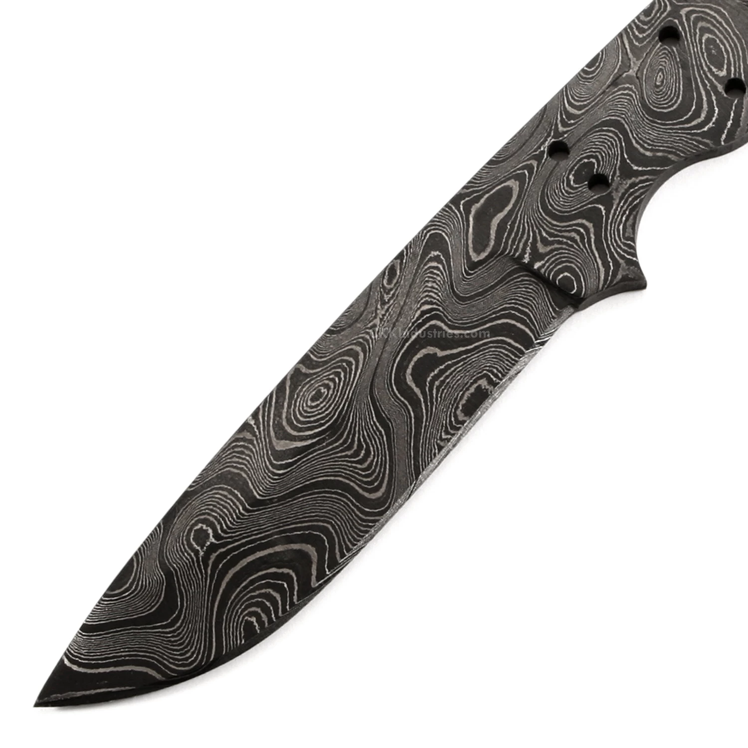 *Desert Rose - (USA Damascus) - DIY Knife Kit W/Purpleheart Scales 4 *Desert Rose - (USA Damascus) - DIY Knife Kit W/Purpleheart Scales - Image 2