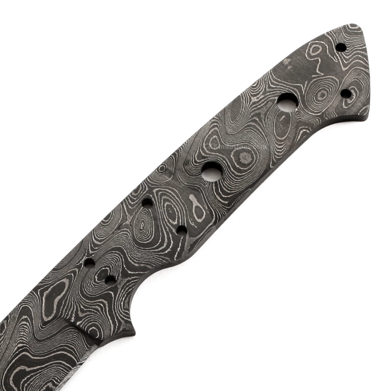 *Desert Rose - (USA Damascus) - DIY Knife Kit W/Purpleheart Scales 5 *Desert Rose - (USA Damascus) - DIY Knife Kit W/Purpleheart Scales - Image 3