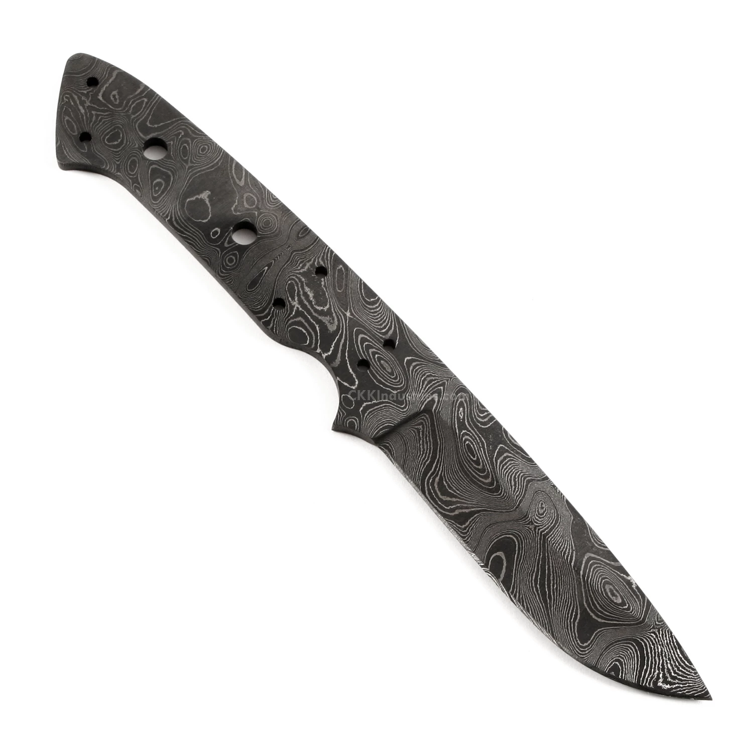 *Desert Rose - (USA Damascus) - DIY Knife Kit W/Purpleheart Scales 6 *Desert Rose - (USA Damascus) - DIY Knife Kit W/Purpleheart Scales - Image 4