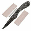 *Tail Fin - (USA Damascus) - DIY Blade Kit W/Mahogany Scales -Knife Kits Sales Shop AD0065BLP rsk mahog 1 1500