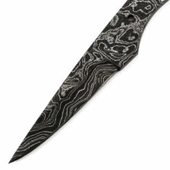 *Tail Fin - (USA Damascus) - DIY Blade Kit W/Lacewood Scales -Knife Kits Sales Shop AD0065BL img2 1500 8