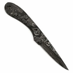 *Tail Fin - (USA Damascus) - DIY Blade Kit W/Mahogany Scales -Knife Kits Sales Shop AD0065BL img4 1500 3