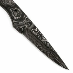 *Tail Fin - (USA Damascus) - DIY Blade Kit W/Bubinga Scales -Knife Kits Sales Shop AD0065BL img5 1500 4